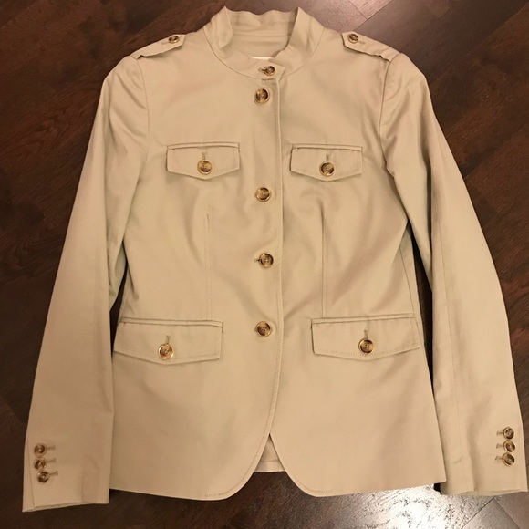 MICHAEL Michael Kors Jackets & Blazers - MICHAEL Michael Kors Beige Army-Style Blazer